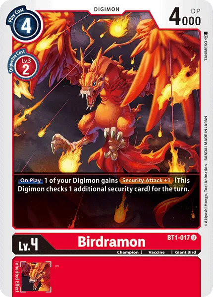 Birdramon (BT1-017) card