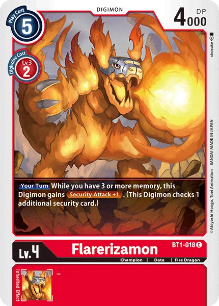 Flarerizamon (BT1-018) card