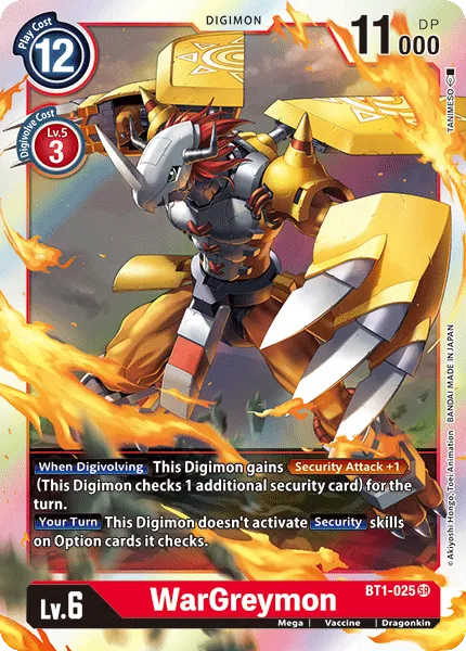 WarGreymon (BT1-025) card