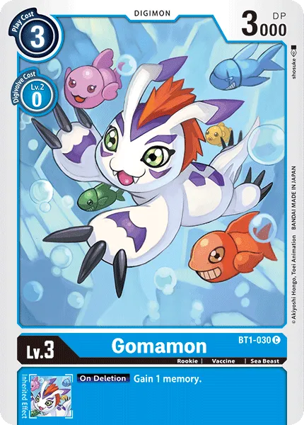 Gomamon (BT1-030) card