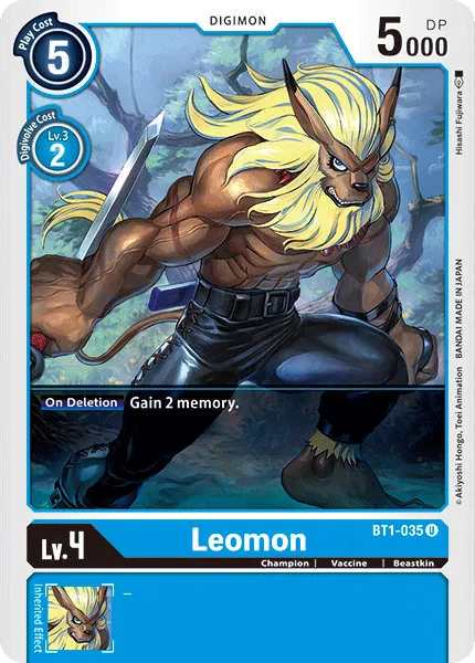 Leomon (BT1-035) card