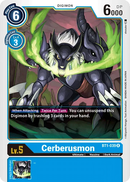 Cerberusmon (BT1-039) card