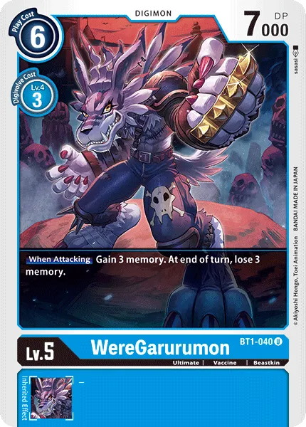 WereGarurumon (BT1-040) card