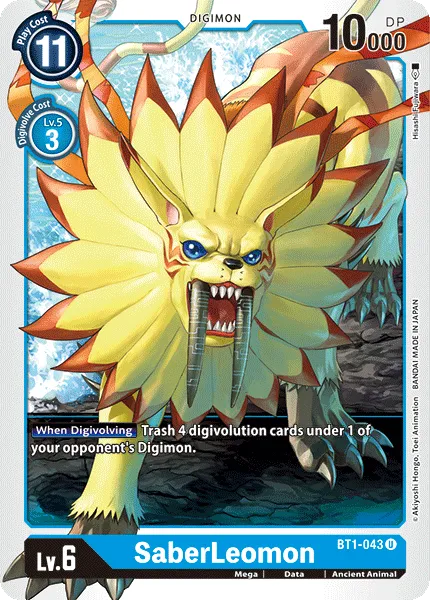 SaberLeomon (BT1-043) card