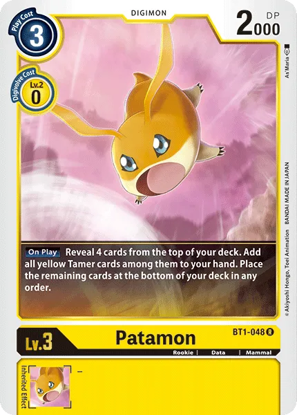 Patamon (BT1-048) card