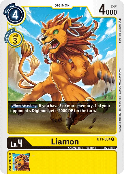Liamon (BT1-054) card