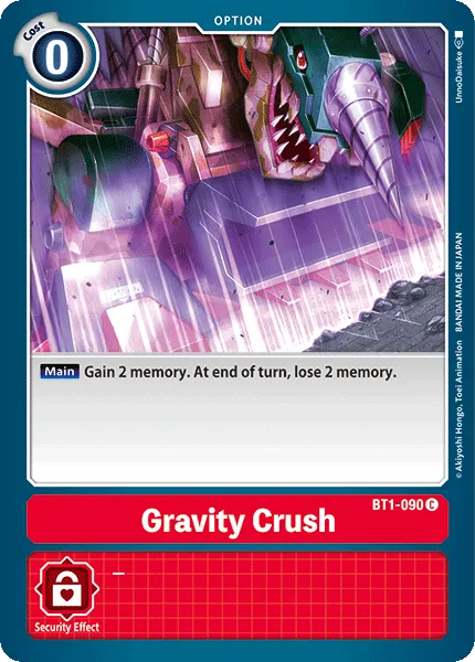 Gravity Crush (BT1-090) card