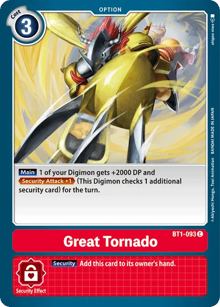 Great Tornado (BT1-093) card