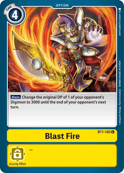 Blast Fire (BT1-105) card
