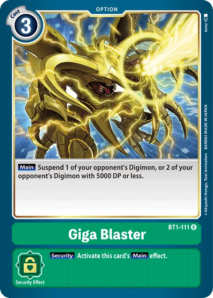 Giga Blaster (BT1-111) card