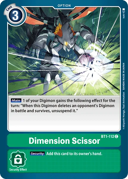Dimension Scissor (BT1-112) card