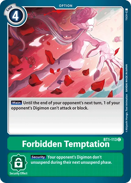Forbidden Temptation (BT1-113) card