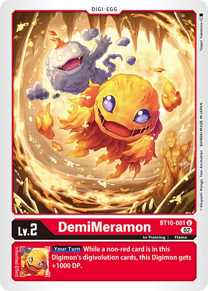 DemiMeramon (BT10-001) card