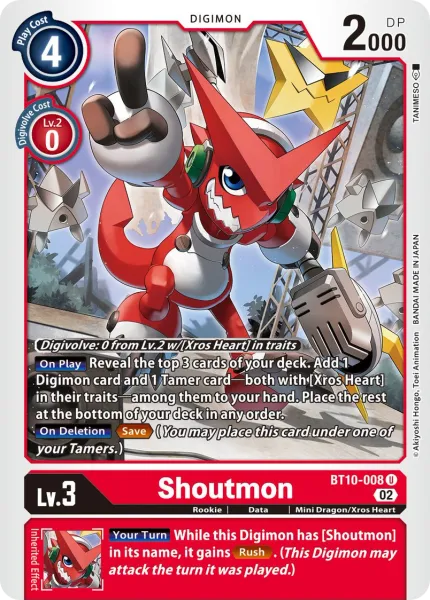 Shoutmon (BT10-008) card