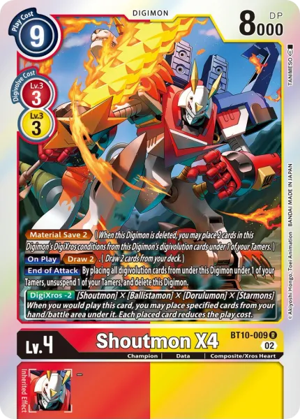 Shoutmon X4 (BT10-009) card