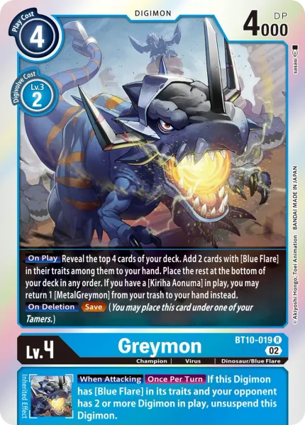 Greymon (BT10-019) card