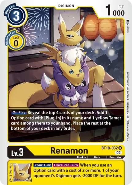 Renamon (BT10-032) card
