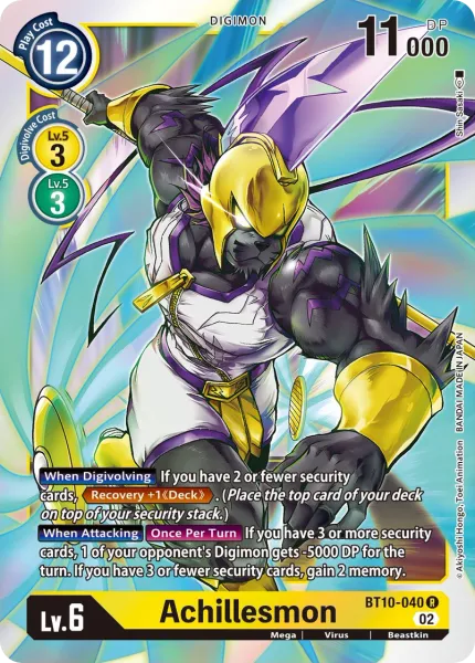 Achillesmon (BT10-040) card
