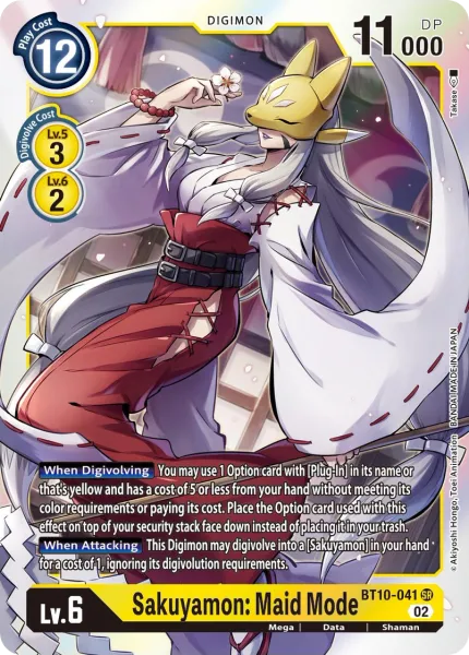 Sakuyamon: Maid Mode (BT10-041) card