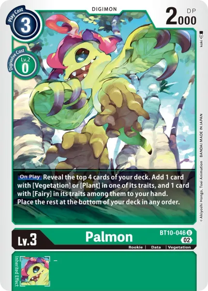Palmon (BT10-046) card