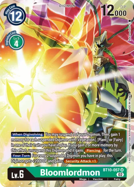 BloomLordmon (BT10-057) card