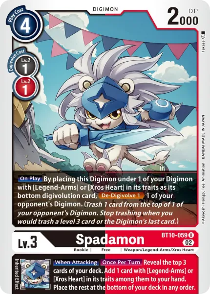 Spadamon (BT10-059) card