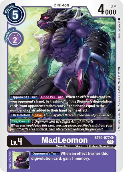 MadLeomon (BT10-077) card