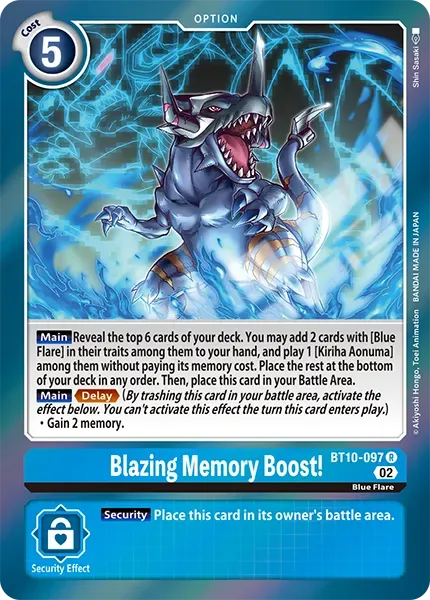 Blazing Memory Boost! (BT10-097) card