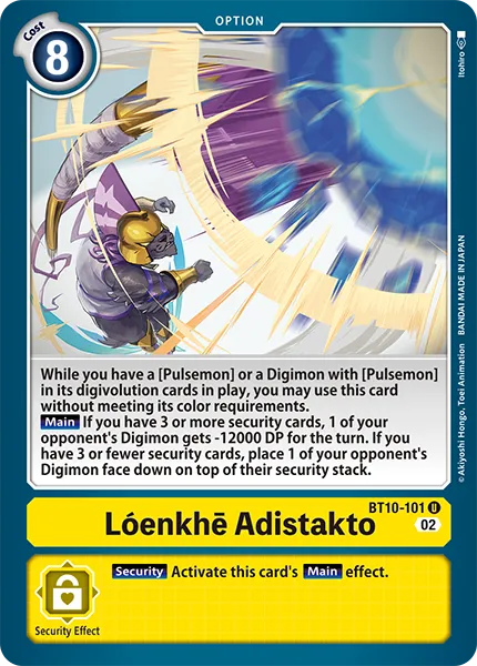 Lónkhē Adistakto (BT10-101) card