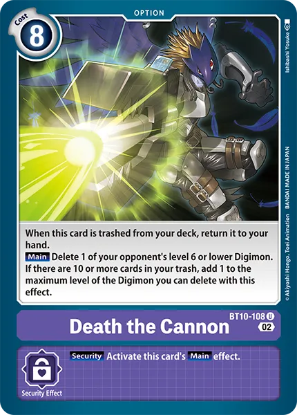 Death the Cannon (BT10-108) card
