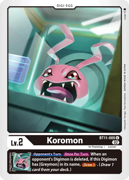 Koromon (BT11-005) card