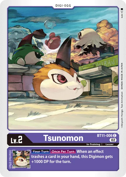 Tsunomon (BT11-006) card