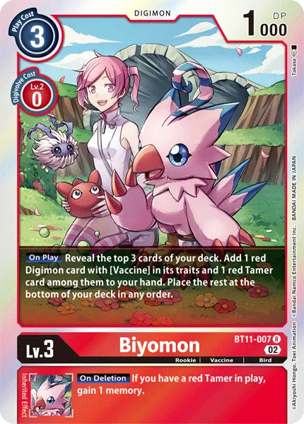 Biyomon (BT11-007) card