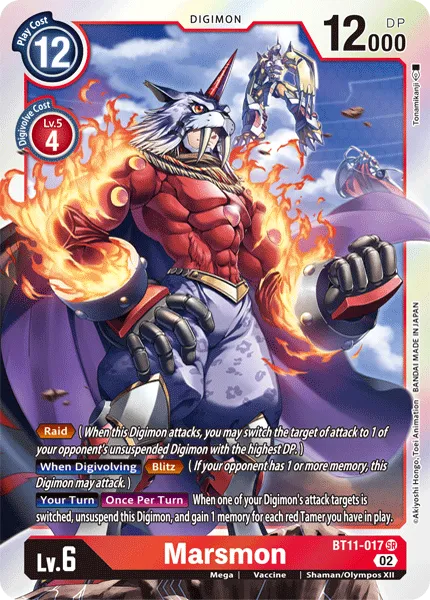 Marsmon (BT11-017) card