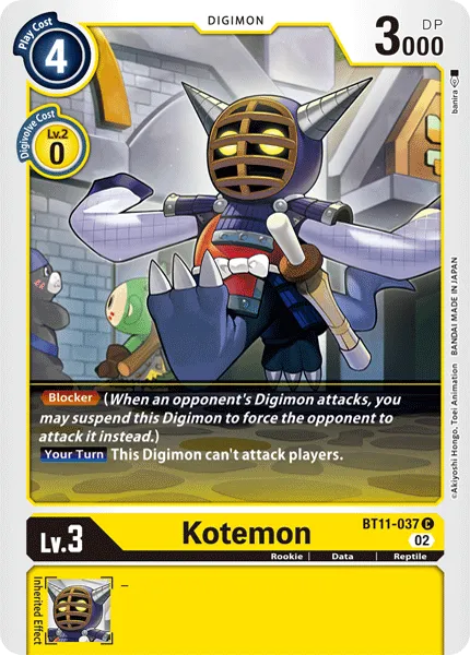 Kotemon (BT11-037) card