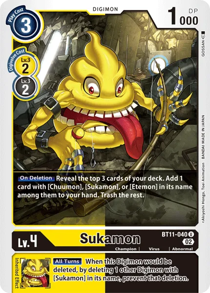 Sukamon (BT11-040) card