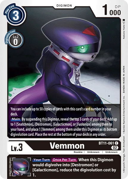 Vemmon (BT11-061) card