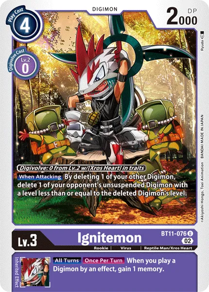 Ignitemon (BT11-076) card