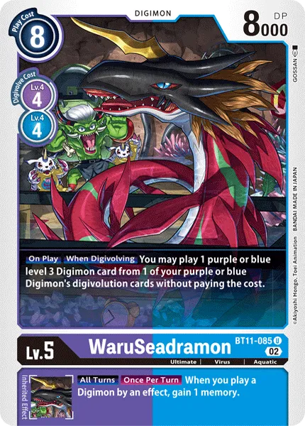 WaruSeadramon (BT11-085) card