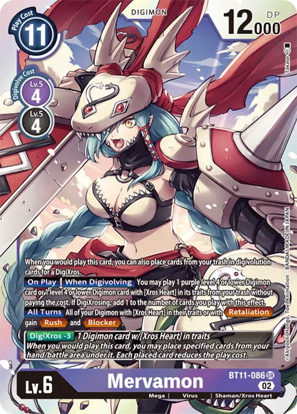 Mervamon (BT11-086) card
