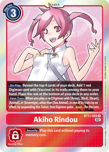 Akiho Rindou (BT11-089) card