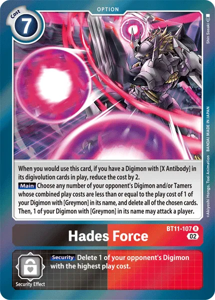 Hades Force (BT11-107) card