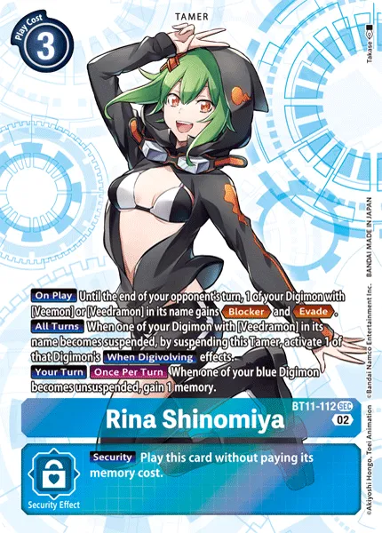 Rina Shinomiya (BT11-112) card