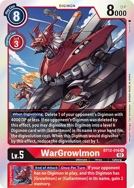 WarGrowlmon (BT12-016) card