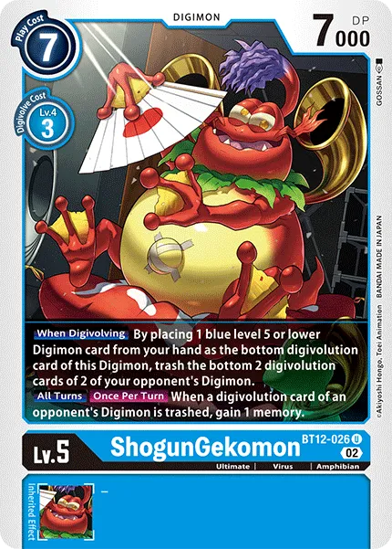 ShogunGekomon (BT12-026) card
