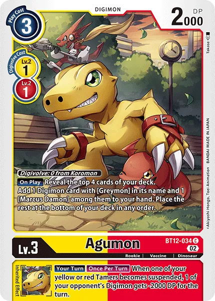 Agumon (BT12-034) card