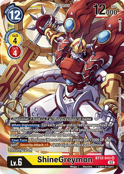 ShineGreymon (BT12-043) card