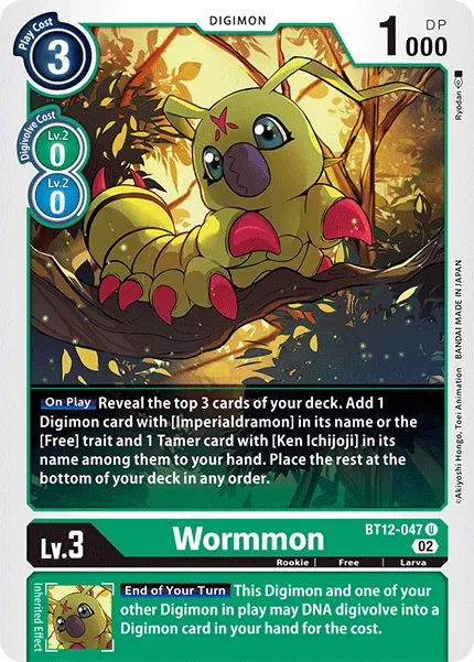 Wormmon (BT12-047) card