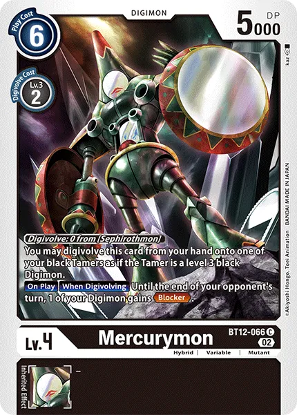 Mercurymon (BT12-066) card