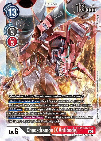 Chaosdramon (X Antibody) (BT12-072) card